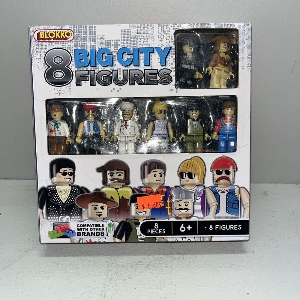 Blokko Big City Collection 8 Mini figures Limited Edition Figurines